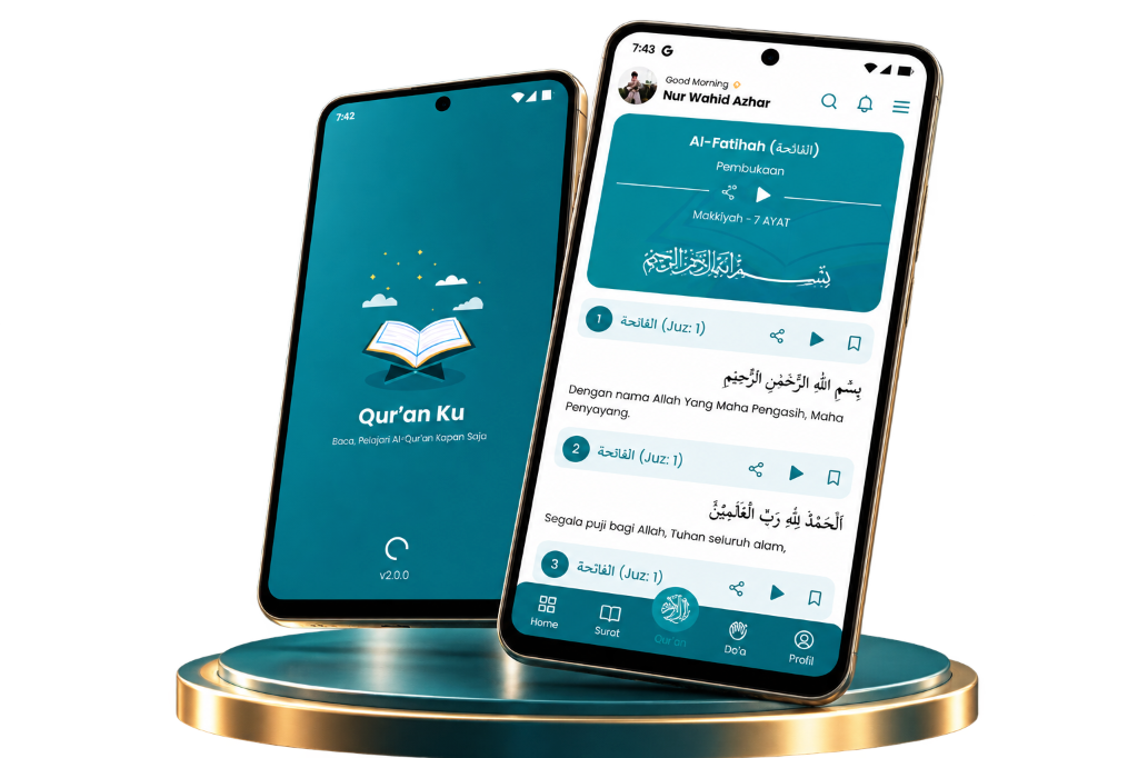 Quran Ku Mobile App 3D Mockup